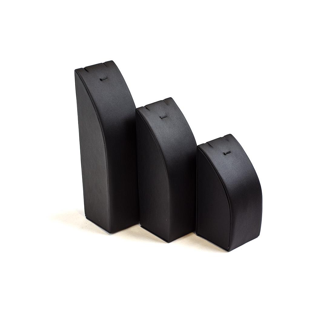 Black Leatherette Ring Display Stand 3 Heights