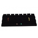 Large black velvet jewelry display tray