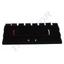 Large black velvet jewelry display tray
