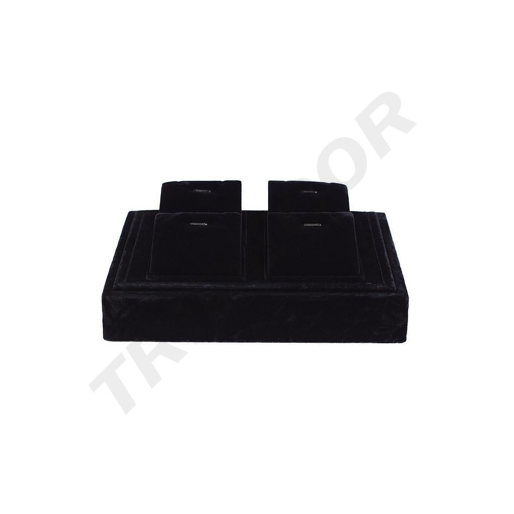 Black Velvet Jewelry Display Tray