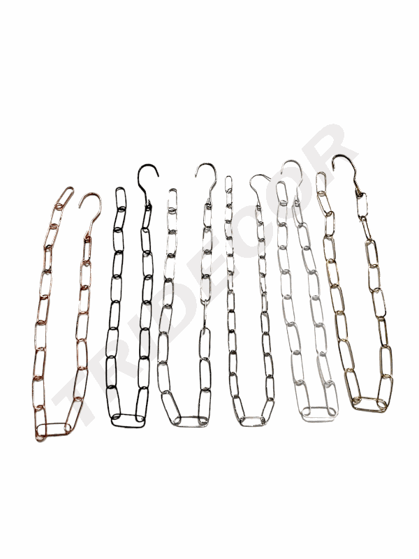 各种颜色的金属链条 Cadenas metálicas en varios colores 1.10 CM