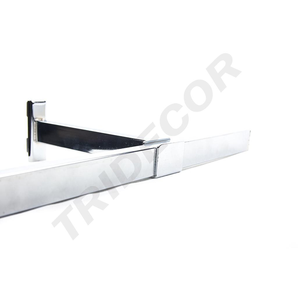 Supporto tubolare rettangolare per sistema di chiusura lampo 20cm