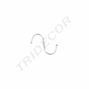 Crochet de cadre en chrome petit modèle S 500/boîte
