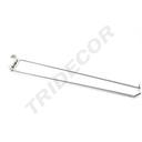 Gancho Con Soporte De Precio Para Tubo Rectangular 40 Cm 8 Mm