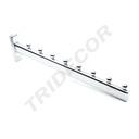 Percha de cromo con 8 bolas para sistema de cremallera de 35cm