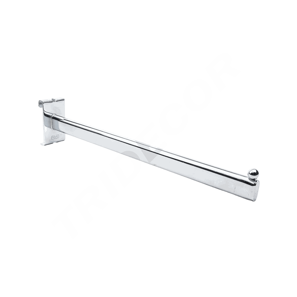 电镀椭圆一珠网钩 Colgador Recto para Malla Expositora 1 Bola 40cm 50/caja