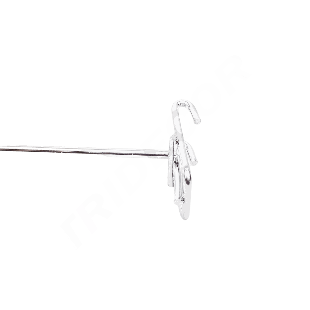 Crochets universels en chrome 35cm 200 unités/boîte