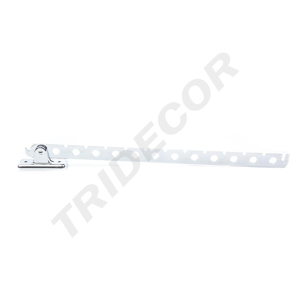 Braccio espositivo forato da 43 cm per parete