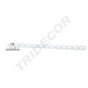 Braccio espositivo forato da 43 cm per parete