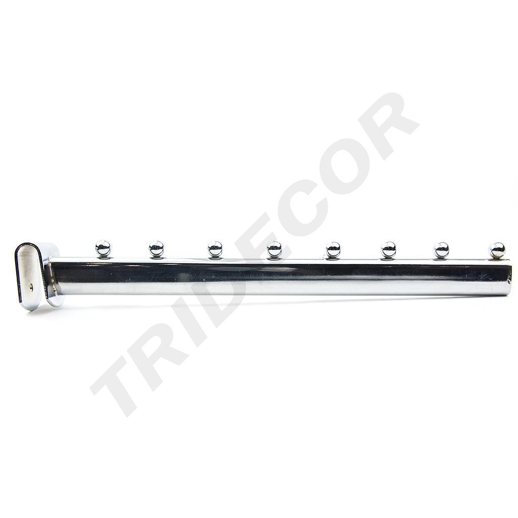 Inclined hanger for oval tube with 8 balls, 35cm