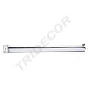 Percha de cromo con una bola para el tubo rectangular de 40cm