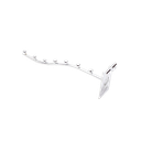 Gebogener Haken mit 7 Kugeln für Gitter/Maschen, 35cm