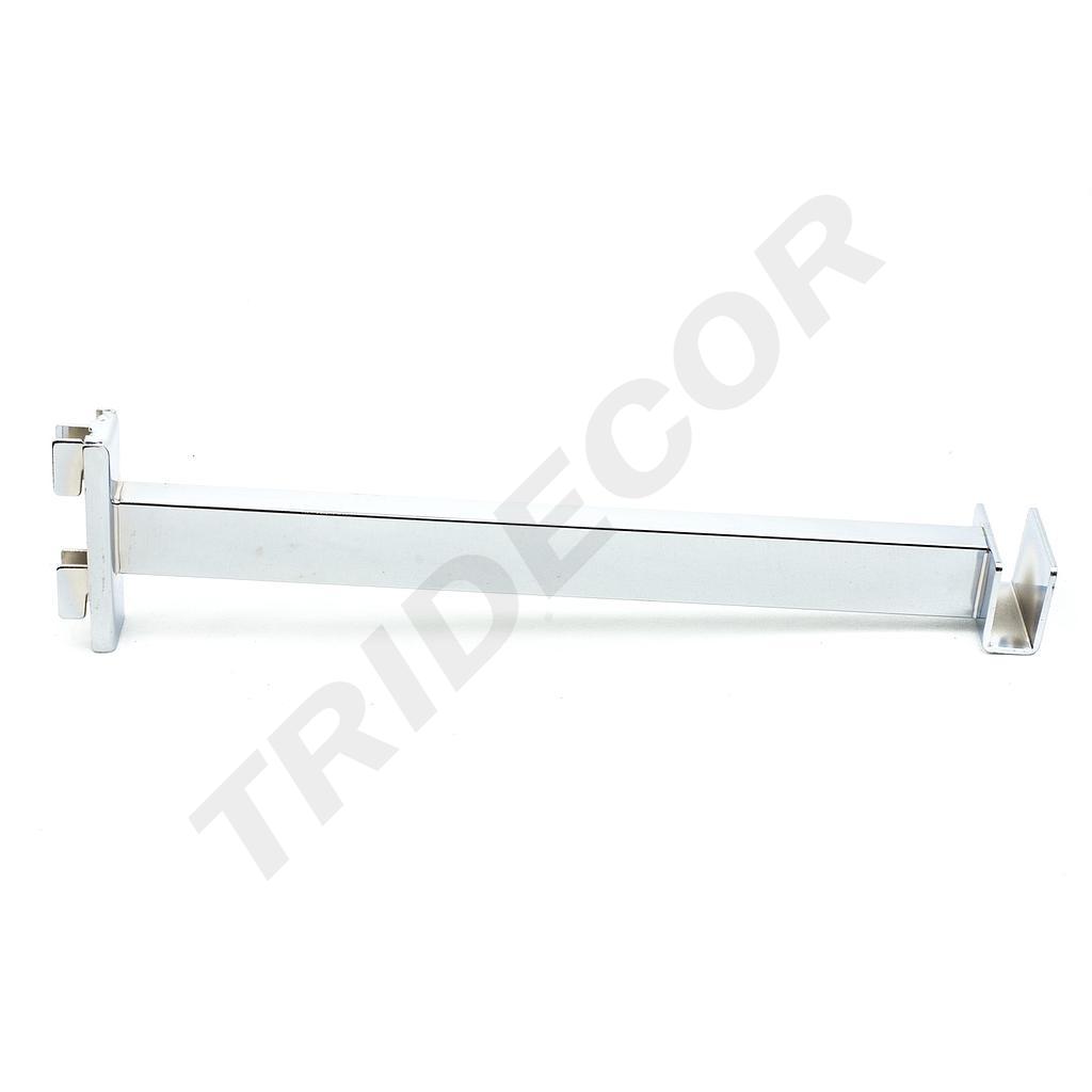 Suporte de tubo retangular para sistema de fecho de correr 30cm