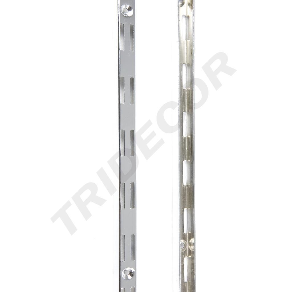 Sistema de Cremallera Cromado de Doble Ranura 240cm