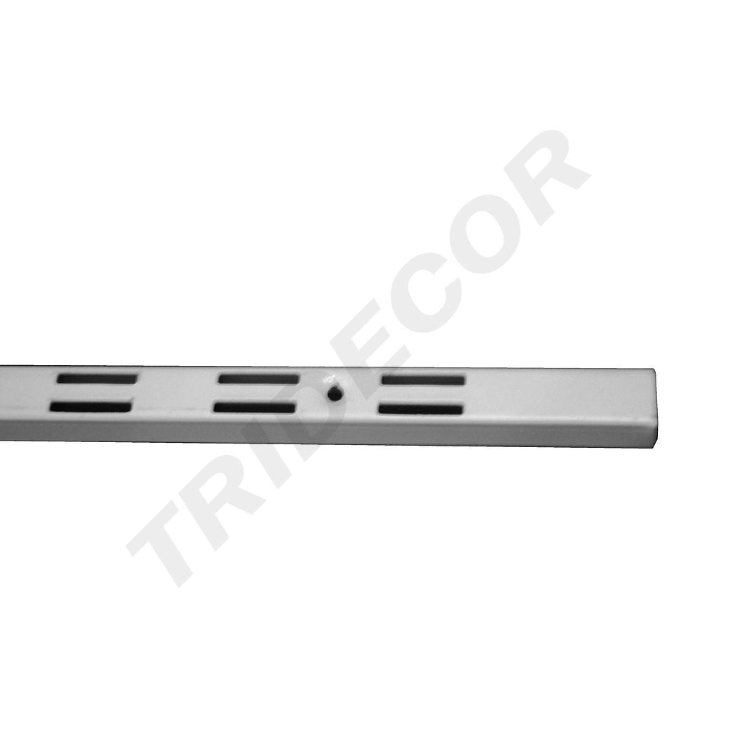 Slotted Zipper System for Stores, White Color, 240cm