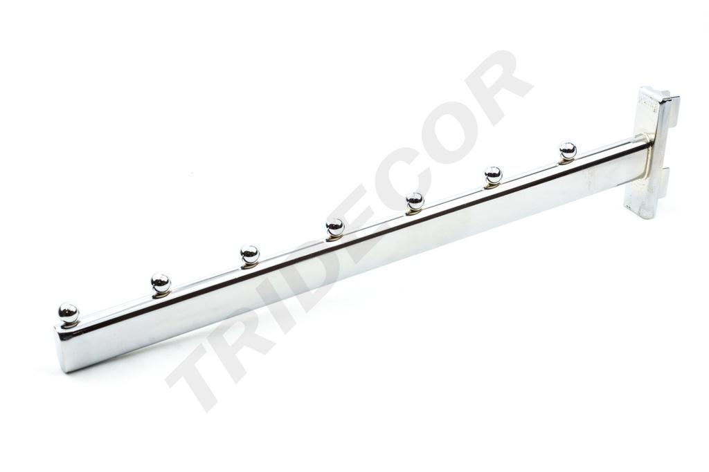 Geneigter Haken mit 7 Kugeln für Reißverschlusssystem 30 cm