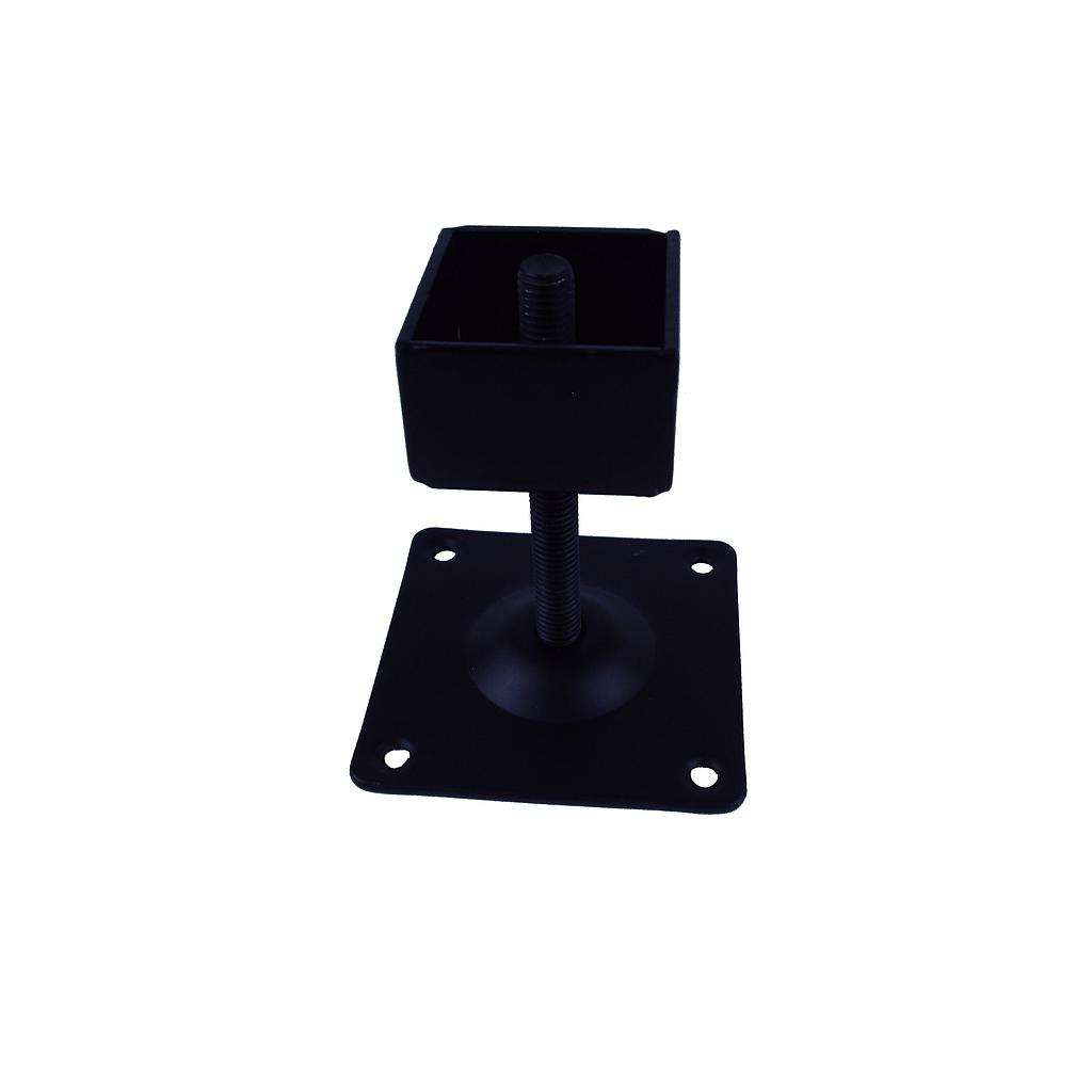 Adjustable Base for Black Square Tube 38X38mm