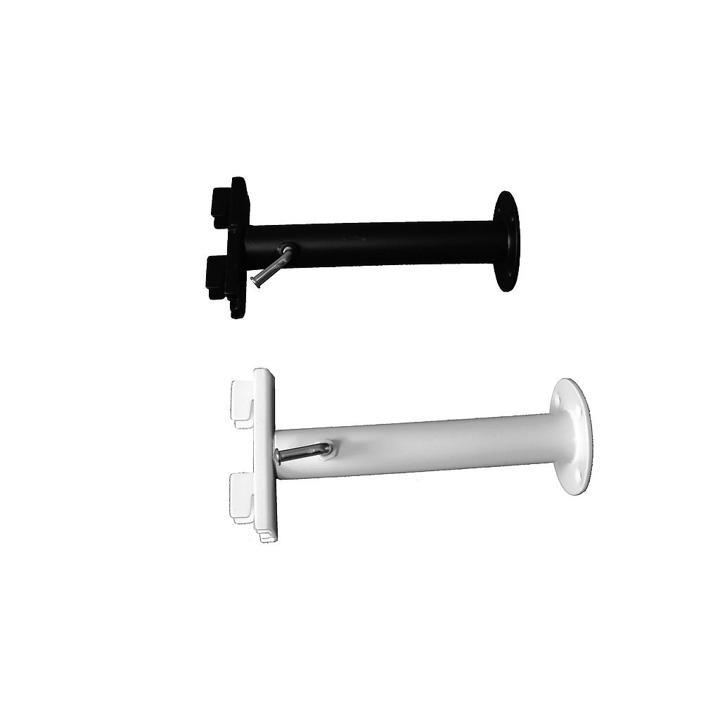 Brazo Extensible de Pared Negro con Anclaje a Cremallera