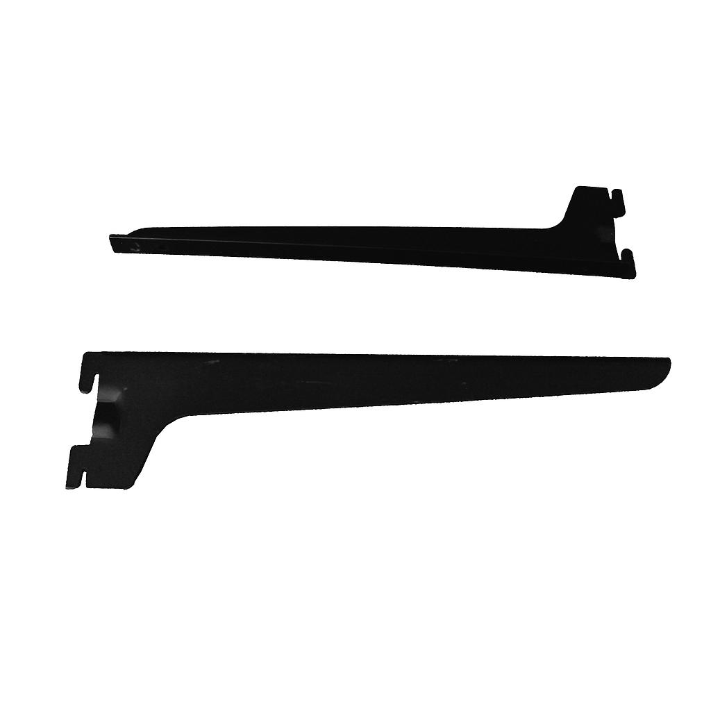 Simple Black Shelf Bracket for Rack System, 35 cm