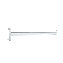 Chrom-Kleiderbügel mit 1 Nagel für Gitter/Flach 40 cm