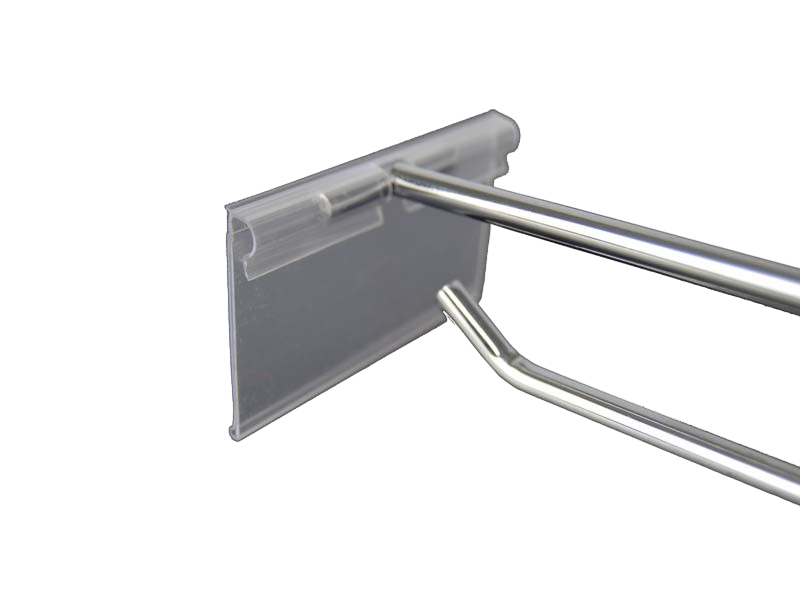 Double Hook with Price Holder for Bars/Meshes 30 cm 6 mm