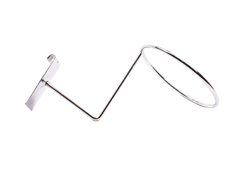 电镀帽架网钩 6mm Gancho Cromado para Corros para Malla 100/caja