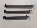 30厘米卡方管带价格牌灰色衣架 Percha gris con porta precio para tubo rectangular, 30 cm