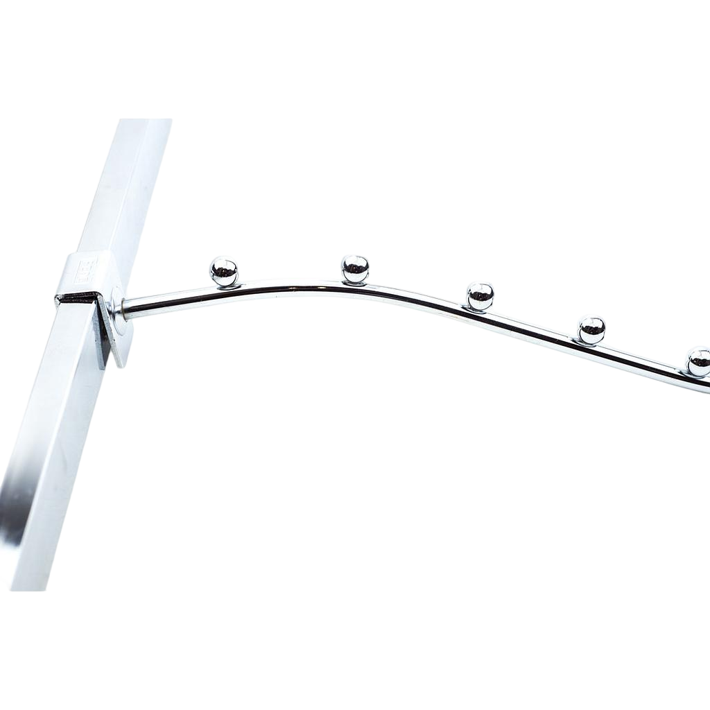 Inclined Curved Hanger with 7 Balls for 10mm Rectangular Tube