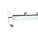 Inclined hanger for rectangular tube, 7 balls, 40 cm