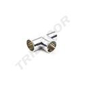 Conector metalic pentru tubul T cu 3 ieșiri de 25mm