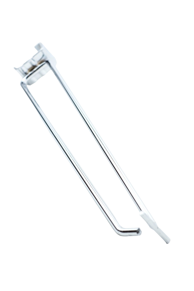 Hook with Price Holder for Rectangular Tube 35 cm 7 mm