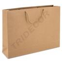 Paper Bag with Drawstring Handle Havana Color 25X9X20cm 12 units