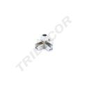 5个方向方管电镀内插接头 Union de Tubo Cuadrado Con 5 Direccion Cromado Tubo 25X25mm 