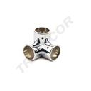 25mm 圆管K形电镀接头 Conector de Tubo Con 4Salidas Simples Cromado Tubo 25mm 