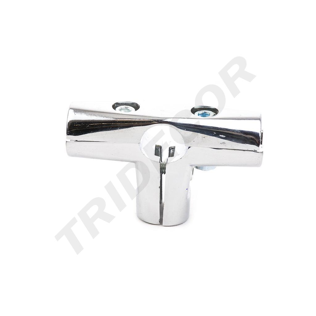 Raccord métallique pour tube rond D25mm à 5 sorties