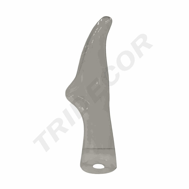 Unisex Transparent Plastic Foot for Short Socks