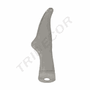 Unisex Transparent Plastic Foot for Short Socks