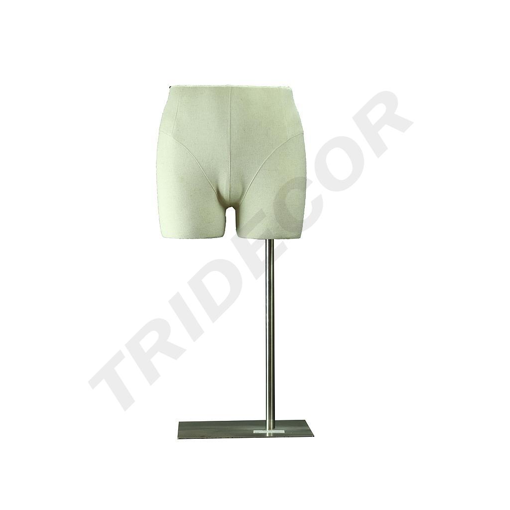 Buste demi-corps beige réglable pour homme