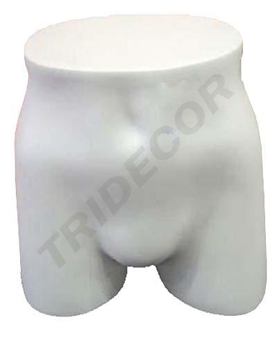 男裤模亚白色 Cadera Hombre Parte Media Color Blanco Mate