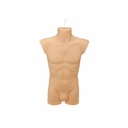 Bust masculin din plastic de culoarea pielii