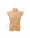 Busto masculino de plástico cor de carne