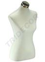 Woman bust, white fabric
