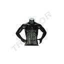 Busto Masculino Ajustable De Fibra De Vidrio En Negro Mate