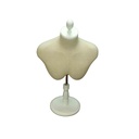 Busto De Hombre Ajustable Con Base Blanca