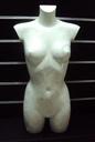 Buste de femme en fibre de verre brillant blanc