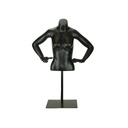 Busto De Mujer Ajustable De Fibra De Vidrio Negro