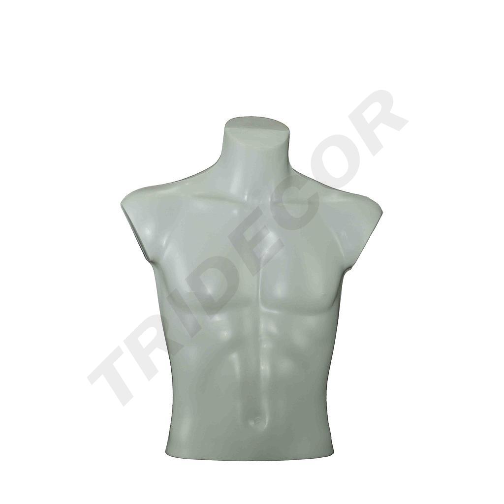 White plastic man bust