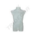 Maniquí Silueta Masculina con Percha, Color Blanco