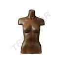 Busto di donna in fibra di vetro marrone