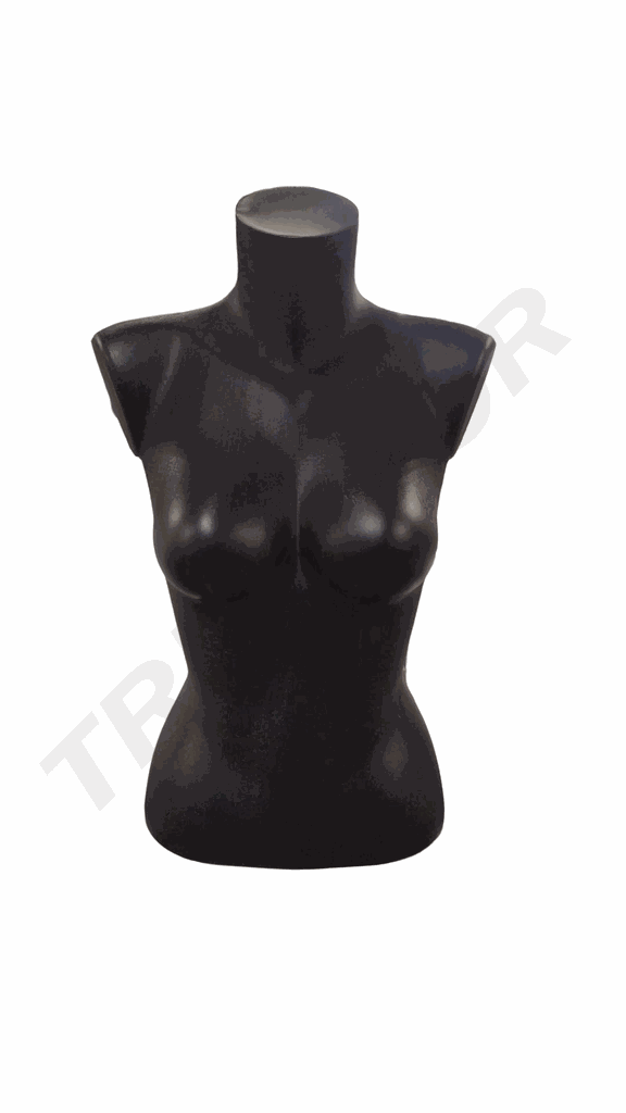 Bust de femeie din plastic negru